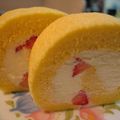 マニー's cooksnap of when they made とろけるスポンジでロールケーキ.