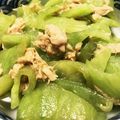 ririi's cooksnap of when they made ヘビウリのツナマヨ炒め.