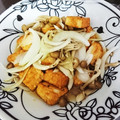 ひ-ﾁｬﾝ's cooksnap of when they made レンジで簡単☆厚揚げと玉ねぎの生姜煮。.
