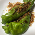 yurippii's cooksnap of when they made 麺つゆだけ♪万願寺とうがらしの焼き浸し.
