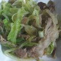 ルルルるか☆'s cooksnap of when they made 【簡単】キャベツ大根と豚肉のポン酢和え.
