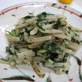 ちわここ's cooksnap of when they made 大根の皮と春菊のガーリックオイル炒め.