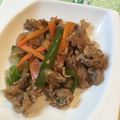 tikariri's cooksnap of when they made 豚コマで、焼肉弁当.