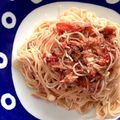 airflip_6's cooksnap of when they made 簡単トマトと梅ツナの冷製パスタ.