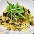 k_dino_LV's cooksnap of when they made ナスとしめじのわさび醤油パスタ.