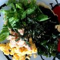 ばやし's cooksnap of when they made ふわとろ卵♡素麺でツナとわかめの油そば.