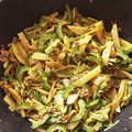 はなちャん's cooksnap of when they made ゴーヤとじゃがいものカレー炒め.