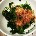 クックQJZ6HM☆'s cooksnap of when they made ほうれん草としめじと油揚げのおひたし♪.