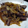 ☆みはす☆'s cooksnap of when they made 鶏レバーと玉葱の焼肉のタレ炒め.