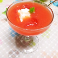 めみたん☆'s cooksnap of when they made ☆トマトとすいかの冷製スープ☆.