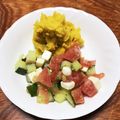 sunnnnny's cooksnap of when they made きゅうりトマトチーズの簡単サラダ☆.