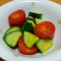 猫飼いたいんです's cooksnap of when they made トマトきゅうり・青ジソの夏マリネ♪.