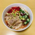 _mk's cooksnap of when they made さっぱり☆豚トマトおくら大葉☆そうめん.