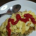 クックLJ2W4Q☆'s cooksnap of when they made ＊コロッケリメイク♪ポテトオムレツ＊.