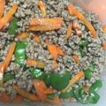 やーしー's cooksnap of when they made ピーマンと人参のひき肉餡.