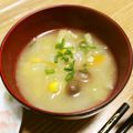 ＊実月＊'s cooksnap of when they made 具材を5種類入れるだけ！栄養満点味噌汁☆.