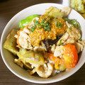 ＊実月＊'s cooksnap of when they made 濃厚で旨ウマ！豚となすのピリ辛ごまだれ丼.