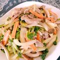 ☆３匹の子ぶた☆'s cooksnap of when they made 簡単オイスターでなすセロリ豚肉の蒸し焼き.