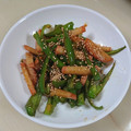 amjkao's cooksnap of when they made かまぼことピーマンの炒めもの.