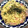 yukis2s's cooksnap of when they made 永谷園のお吸い物で和風パスタ☆.