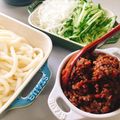 ぴのっちです's cooksnap of when they made 簡単！盛岡じゃじゃ麺風肉味噌きしめん.