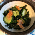 しゅい6's cooksnap of when they made きゅうりとわかめの梅ポン和え.