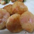 ちばたま's cooksnap of when they made 豆腐とおさかなのソーセージのぽっとん揚げ.