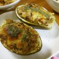 低カロ探検隊's cooksnap of when they made 米なすのカレーグラタン.