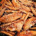 ☆スイーツだいすき☆'s cooksnap of when they made フライパンで簡単♪手羽中とごぼうの甘辛焼.