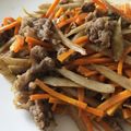 amileamila's cooksnap of when they made 牛肉と人参ごぼうのきんぴら.