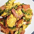 muutun03's cooksnap of when they made 塩もみ不要！ゴーヤとベーコンの卵炒め.