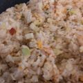 sakimama☆★'s cooksnap of when they made ＊梅としらすのマヨ炒飯＊.