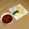ヤス＠武州川崎's cooksnap of when they made サッポロ一番で辛味噌冷しゃぶつけ麺.