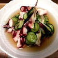 みほ＊'s cooksnap of when they made たこときゅうりとミョウガの酢の物.