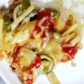 のえもゆ's cooksnap of when they made 超簡単！レンジでたっぷり野菜のピザ風.