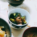 えみ_____'s cooksnap of when they made 砂肝ときゅうりの梅ごま和え.