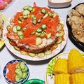 とっとこい's cooksnap of when they made ☆簡単で豪華なちらし寿司ケーキ☆.