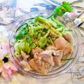 ももちゃんのれしぴ's cooksnap of when they made さっぱり簡単☆自家製鶏ハム冷やしうどん.