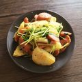 さ、き's cooksnap of when they made ☆じゃがいもと豆苗と豚肉のコンソメ炒め☆.