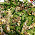 ぺろむーしゃ's cooksnap of when they made にがうりと合びき肉の卵とじ.