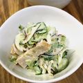ウサガミソーレー♪'s cooksnap of when they made 簡単！ゴーヤと玉葱＆ハムのサラダ.