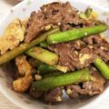 クック26352G☆'s cooksnap of when they made 牛肉とアスパラのふんわり卵炒め.