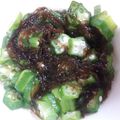 ふぁんたにゃん's cooksnap of when they made 簡単美味♪1分クッキング！もずく酢オクラ.