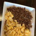 Sun Flover's cooksnap of when they made 肉そぼろと卵そぼろの二色丼.
