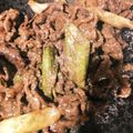 ロリポップ☆'s cooksnap of when they made 牛こまと長ネギのにんにく味噌バター炒め.