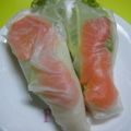 はるみはるこ's cooksnap of when they made サーモンとクリームチーズの生春巻き☆.