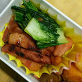 M130018's cooksnap of when they made 厚切りベーコンと小松菜のレモン胡椒炒め.