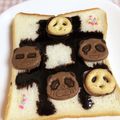れもん12's cooksnap of when they made *さくさくぱんだのオセロトースト*.
