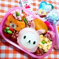 ゆりちゃんｗ♡'s cooksnap of when they made キャラ弁＊うさぎのかぶりものコリラックマ.