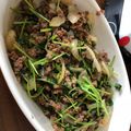 さとあり！'s cooksnap of when they made 豆苗と挽肉のまぜまぜ丼.